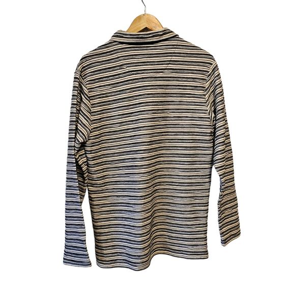 Urban Outfitters Quarter-Zip Jacquard Rugby Shirt size Small - Picture 3 of 4